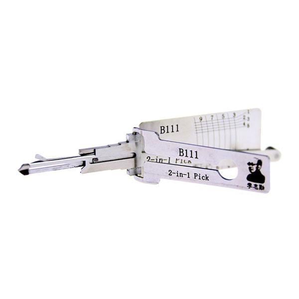 Original Lishi ORIGINAL LISHI: GM Z-Keyway (Warded) B111 2-in-1 Pick/Decoder AG OLS-B111-AG - main